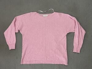 Bianco & Blu Sweater Womens Extra Large Pink Quit Luxury Coquette Cozy Soft